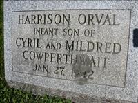 Cowperthwait, Harrison Orval